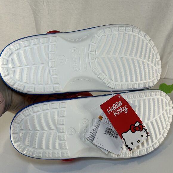 Crocs x Hello Kitty Classic Clog 50th Anniversary  Mens Size 11 New White